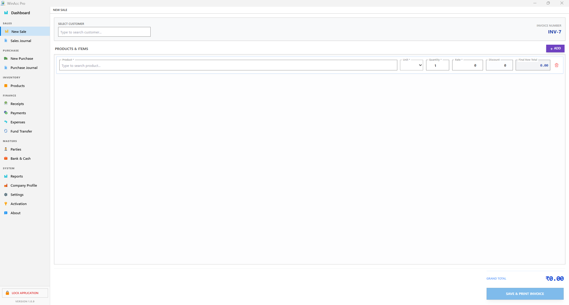 WinAcc Pro Invoicing